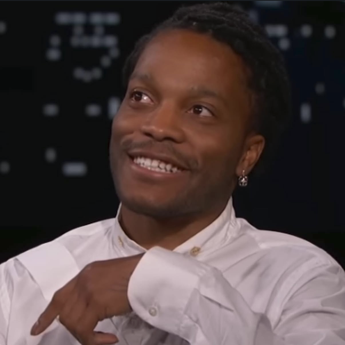 Jermaine Fowler Jimmy Kimmel Live! Custom Witz Jewelry Design Earrrings