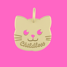 Childless Cat Lady Pendant Necklace