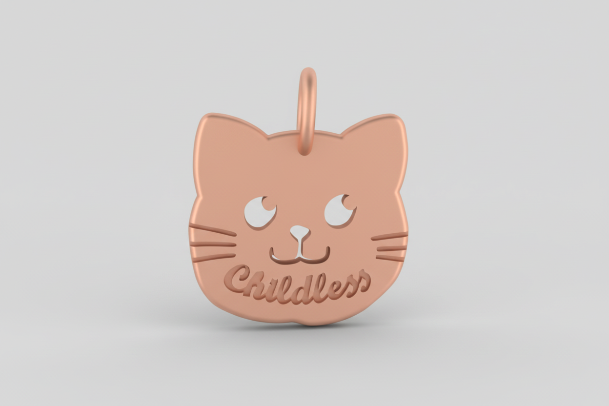 Childless Cat Lady Pendant Necklace